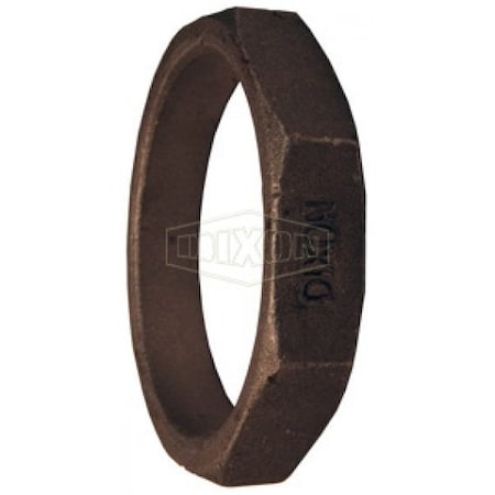 Dixon Weld-On Hex Wrench Nut, Carbon Steel, 2 in Nominal, Domestic WN26